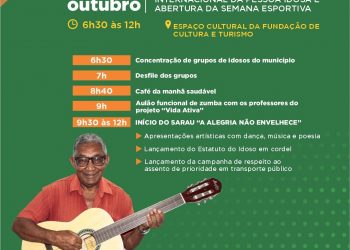 Dia Internacional do Idoso será celebrado com sarau e semana esportiva em Caruaru nesta terça (1º)