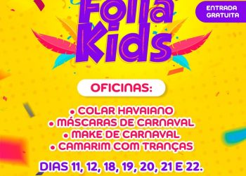 Folia Kids fará a alegria da meninada no Caruaru Shopping