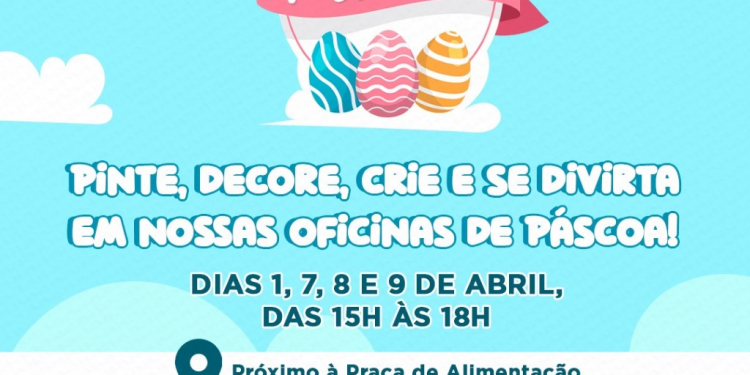Oficinas de Páscoa no Caruaru Shopping