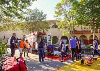 Samu Agreste realiza treinamento para atendimento em incidentes com múltiplas vítimas