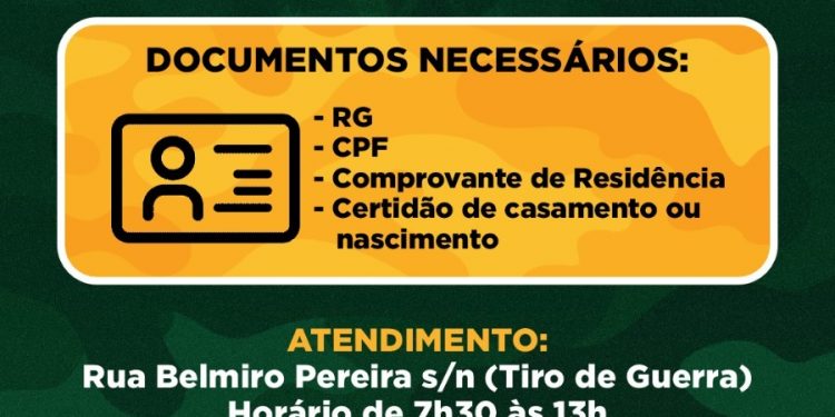 Junta Militar de Caruaru volta a atender no Tiro de Guerra