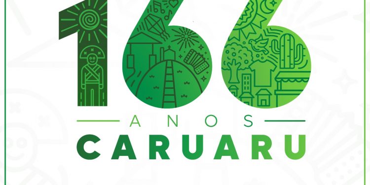 Prefeitura de Caruaru apresenta logomarca oficial do aniversário de 166 anos da cidade