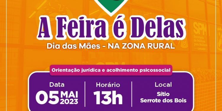 “A Feira é Delas” do mês das Mães será na Zona Rural de Caruaru nesta sexta (5)