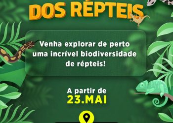 Exposição Refúgio dos Répteis no Caruaru Shopping