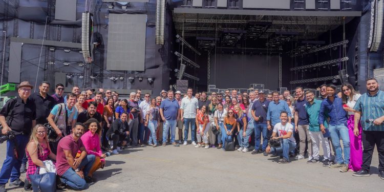 Imprensa credenciada no São João 2023 de Caruaru conhece, em primeira mão, estrutura e novo layout do evento