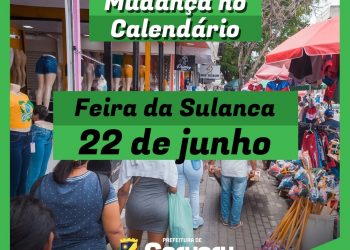 Feira da Sulanca funcionará no dia 22 de junho