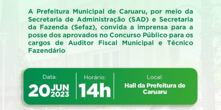 Posse dos aprovados no Concurso Público da Secretaria da Fazenda