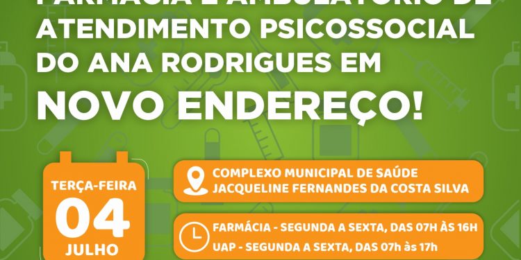 Mudança de endereço da farmácia do Ana Rodrigues e UAP