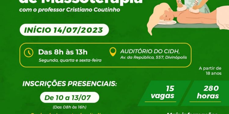 Prefeitura de Caruaru abre vagas para curso Profissionalizante de Massoterapia