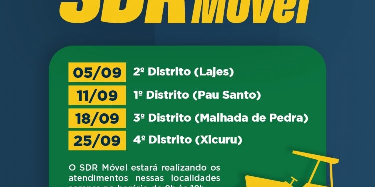 SDR Móvel intensificará atendimento aos moradores da Zona Rural de Caruaru