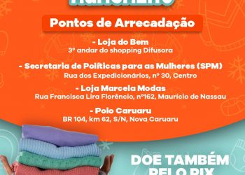 Transforma Caruaru realiza campanha para arrecadar agasalhos