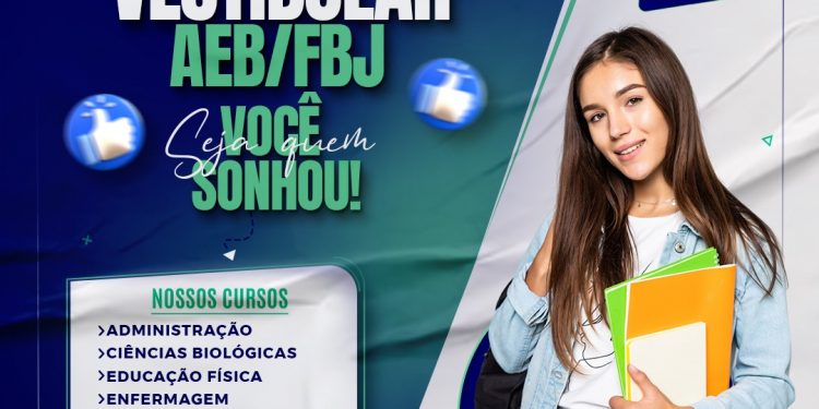 AEB/FBJ abre vagas para o vestibular 2024.1 e oferta bolsas de até 50% de desconto