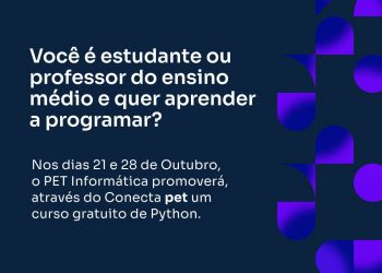 Primeira edição do Conecta PET está com inscrições abertas até o dia 10 de outubro