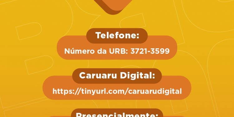 Prefeitura de Caruaru divulga canal de denúncias e número da fiscalização da URB para a população