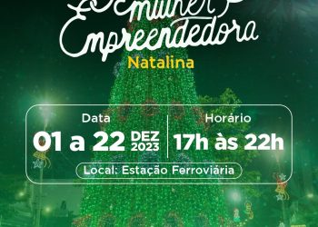 Feira de Natal da Mulher Empreendedora segue até dia 22 na Estação Ferroviária