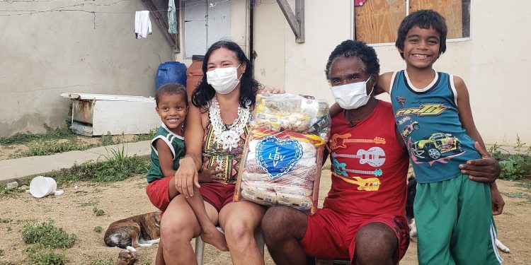 LBV faz entrega de 40 toneladas em cestas de alimentos a famílias em situação de pobreza em PE