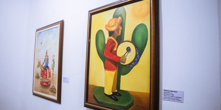 Obras da Pinacoteca Luísa Maciel estão expostas na Fundação de Cultura de Caruaru