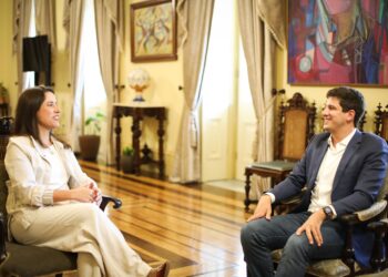 Governadora Raquel Lyra recebe o prefeito do Recife, João Campos, para tratar sobre segurança durante o carnaval