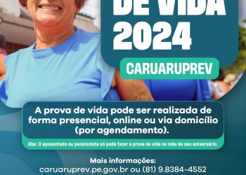 Aposentados e pensionistas do CaruaruPrev já podem fazer prova de vida para o ano de 2024