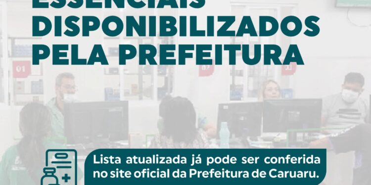 Secretaria de Saúde de Caruaru atualiza em site a Relação Municipal de Medicamentos Essenciais (Remune)