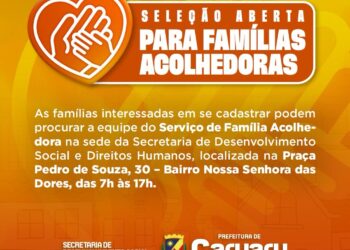 Prefeitura de Caruaru abre seleção para famílias acolhedoras