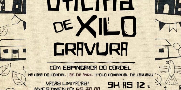 Academia de Cordel promove oficina sobre a arte da xilogravura