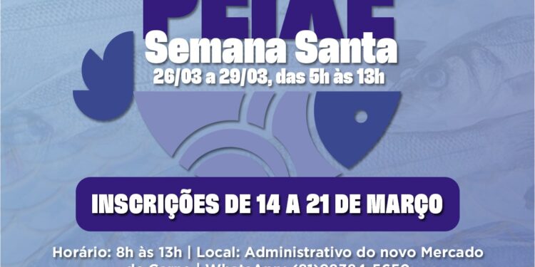 Cadastro para Feiras de Peixe da Semana Santa