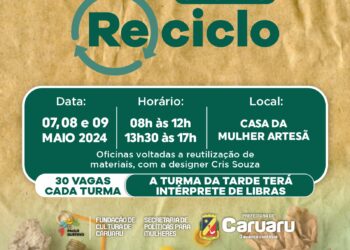 Casa da Mulher Artesã receberá oficina de materiais recicláveis no mês de maio