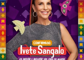 Ivete Sangalo é confirmada na programação do São João de Caruaru pelo segundo ano consecutivo