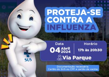 Secretaria de Saúde promove vacinação noturna contra a gripe na Via Parque