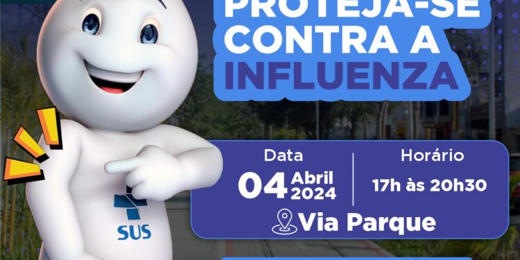 Secretaria de Saúde promove vacinação noturna contra a gripe na Via Parque