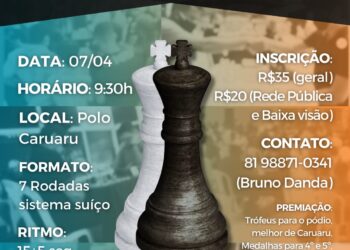 Polo Caruaru recebe Campeonato Caruaruense de Xadrez Rápido 2024