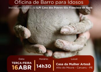 Casa da Mulher Artesã recebe oficina de barro dedicada ao público da terceira idade