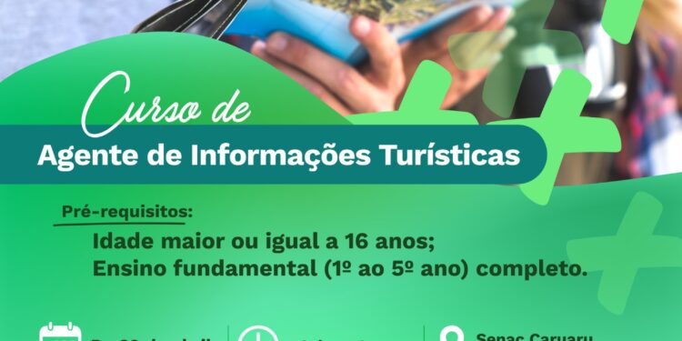 Curso ligado ao turismo está sendo oferecido gratuitamente pela Prefeitura de Caruaru