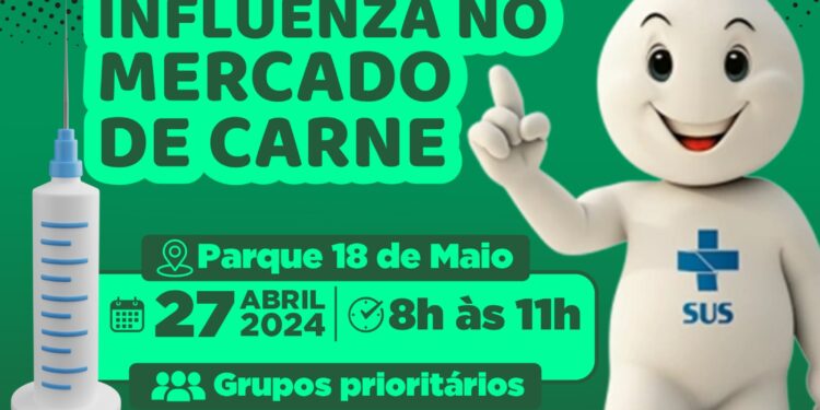 Ação Saúde na Feira leva vacinação da Influenza para o Parque 18 de Maio neste sábado (27)