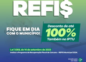 Prefeitura de Caruaru inicia o Refis 2024 oferecendo até 100% de desconto nos juros e multas do IPTU