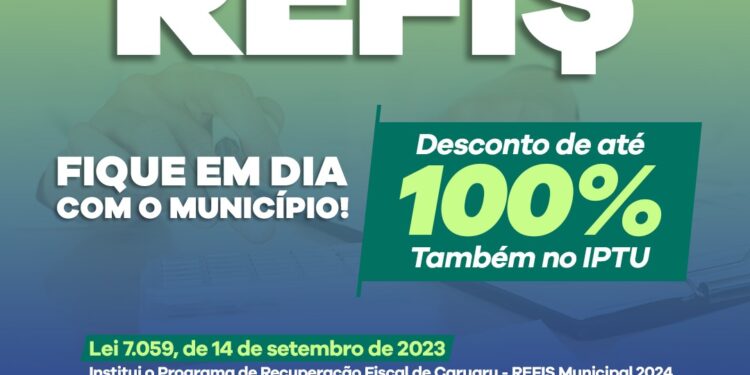 Prefeitura de Caruaru inicia o Refis 2024 oferecendo até 100% de desconto nos juros e multas do IPTU