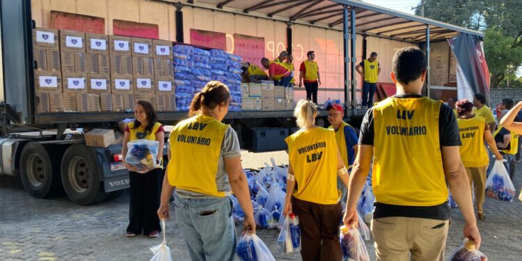 No Recife, LBV abre posto de arrecadação em prol do RS