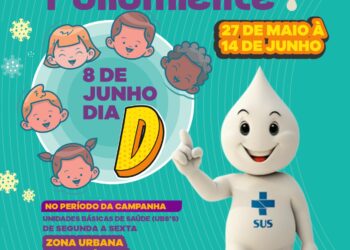 Caruaru inicia Campanha Nacional de Vacinação contra a Poliomielite nesta segunda (27)