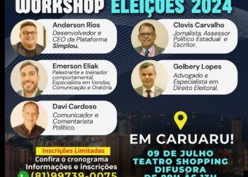 Caruaru sedia “Workshop Eleições 2024” para capacitar pré-candidatos