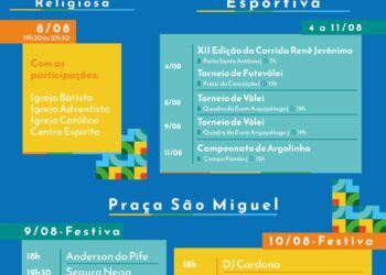 Fernando de Noronha comemora 521 anos com celebrações religiosas, vários shows musicais e competições esportivas