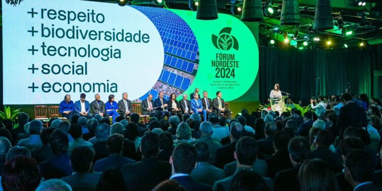 Governadora Raquel Lyra destaca ações do Estado para a transição energética durante a abertura da 13ª edição do Fórum Nordeste
