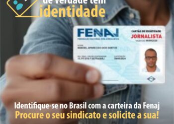 Jornalista de verdade tem identidade profissional!