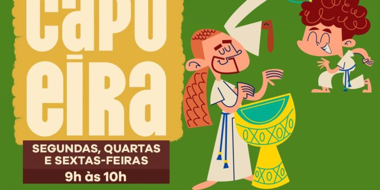 Aulas de capoeira gratuitas para jovens