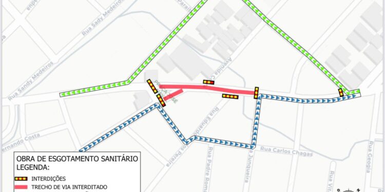 AMC realizará interdição temporária da Rua Cônego Júlio Cabral, no bairro Universitário