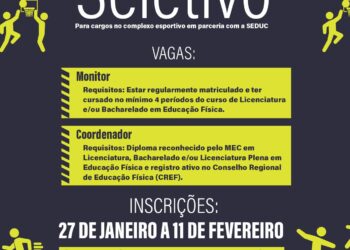 Prefeitura de Caruaru abre processo seletivo para o Centro de Formação Esportiva