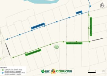 Sentidos de ruas no entorno da Ponte Anastácio Rodrigues serão modificados da partir desta quarta-feira (12)