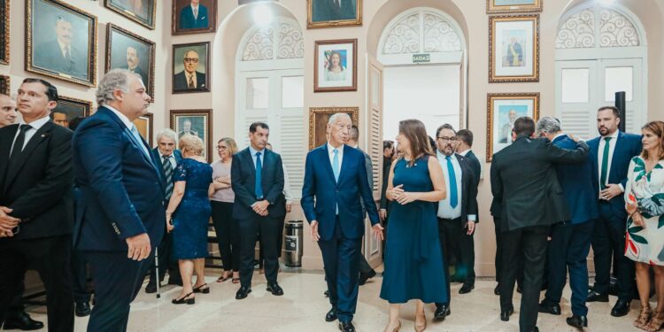 Governadora Raquel Lyra recebe o presidente de Portugal e reafirma parcerias estratégicas para o Estado