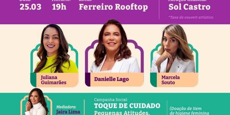 Acic promove 10ª edição do evento Mulheres que InspiramEvento ocorre nesta terça-feira (25), no restaurante Ferreiro Rooftop, a partir das 18h