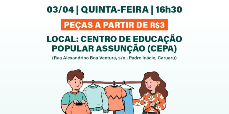 Transforma Caruaru promove mais uma edição do Bazar do Bem nesta quinta-feira (03)